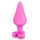Ροζ Πρωκτική Σφήνα Σιλικόνης - Blush Naughty Candy Heart Be Mine Pink 8.9cm